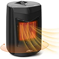 Mini Calefactor ECO Cerámico- VACPOWER Calefactor eléctrico de cerámica oscilante de 850W- Para uso en la Oficina- Casas…
